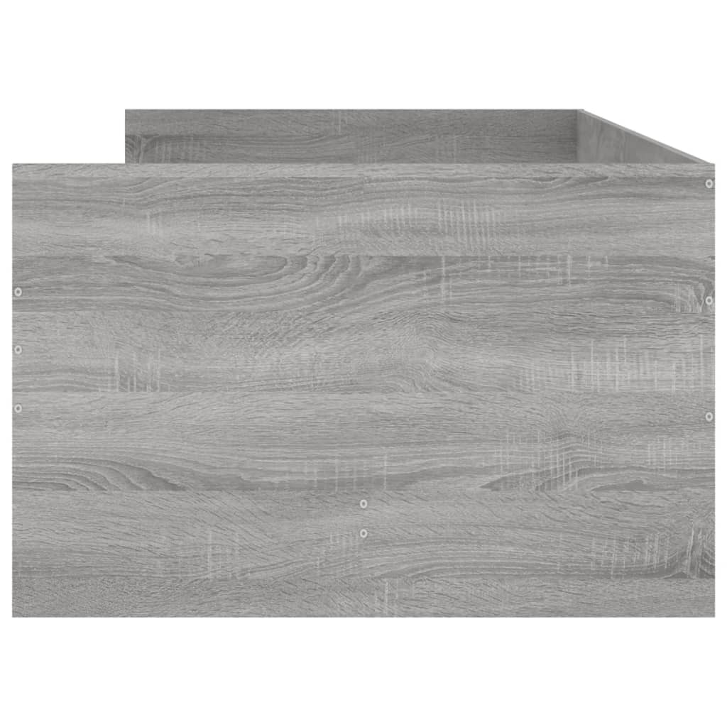 Giroletto con Cassetti Grigio Sonoma 90x200 cm