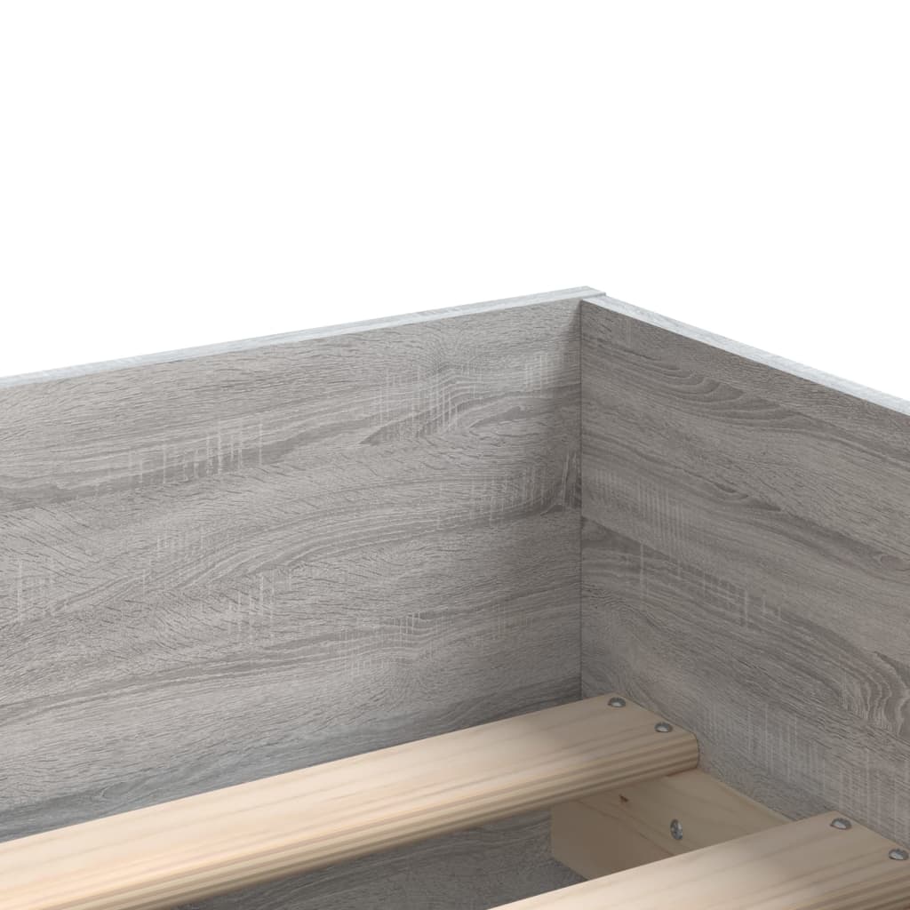 Giroletto con Cassetti Grigio Sonoma 90x200 cm