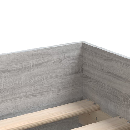 Giroletto con Cassetti Grigio Sonoma 90x200 cm