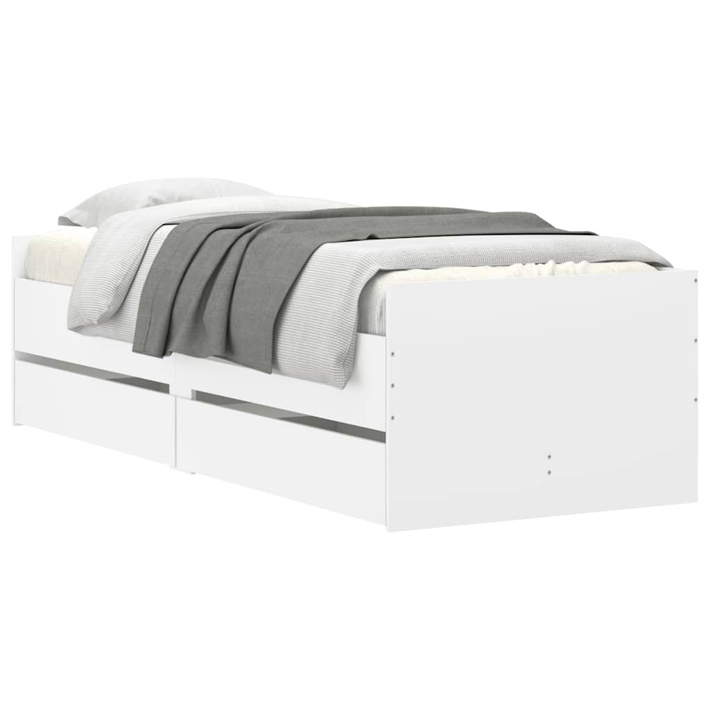 Giroletto con Cassetti Bianco 90x190 cm | homemem39