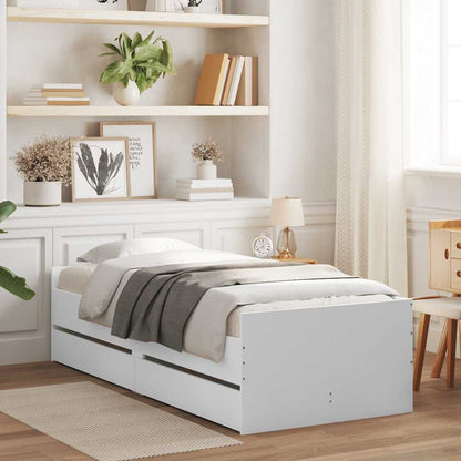 Giroletto con Cassetti Bianco 90x190 cm | homemem39