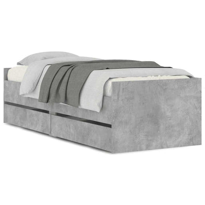 Giroletto con Cassetti Grigio Cemento 90x190 cm | homemem39