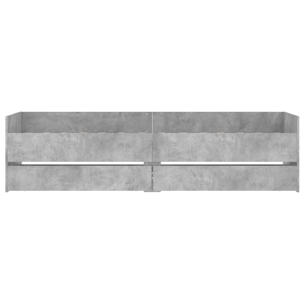 Giroletto con Cassetti Grigio Cemento 90x190 cm | homemem39