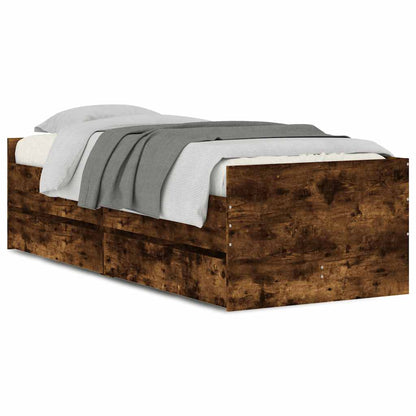 Giroletto con Cassetti Rovere Fumo 90x190 cm | homemem39