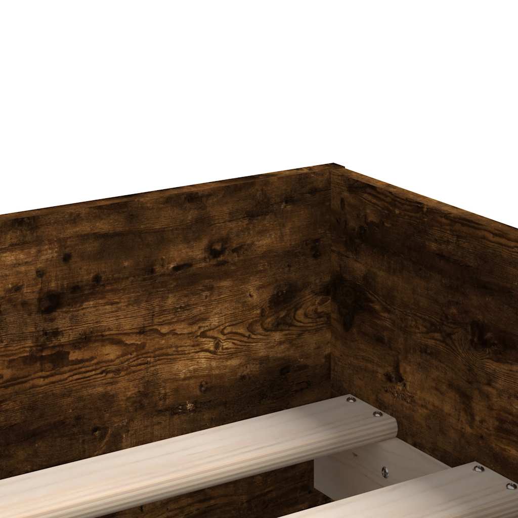 Giroletto con Cassetti Rovere Fumo 90x190 cm | homemem39