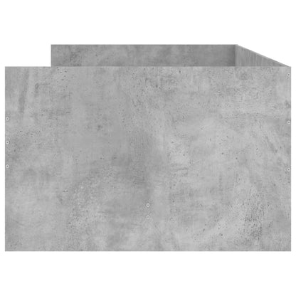 Giroletto con Cassetti Grigio Cemento 75x190 cm Small Single | homemem39
