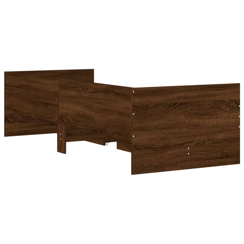 Giroletto con Cassetti Rovere Marrone 75x190 cm Small Single