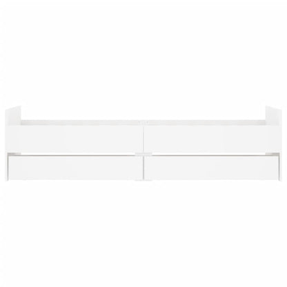 Giroletto con Cassetti Bianco 90x200 cm