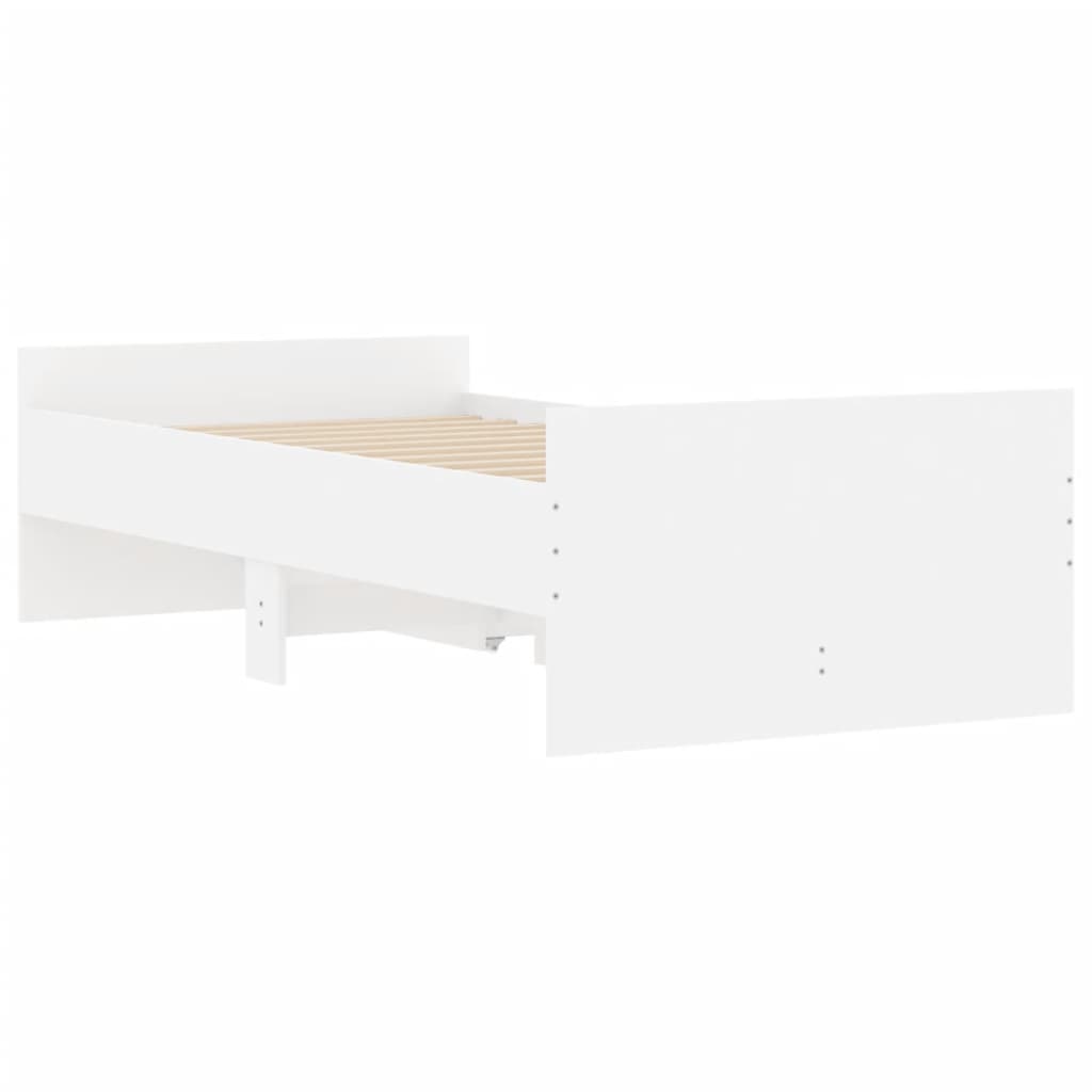 Giroletto con Cassetti Bianco 90x200 cm
