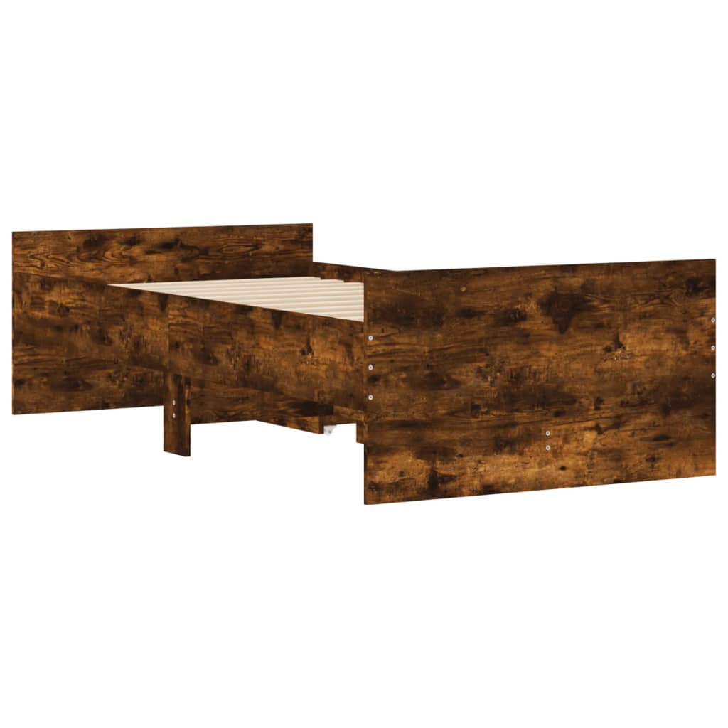 Giroletto con Cassetti Rovere Fumo 90x200 cm | homemem39