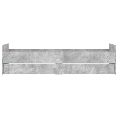 Giroletto con Cassetti Grigio Cemento 90x190 cm | homemem39