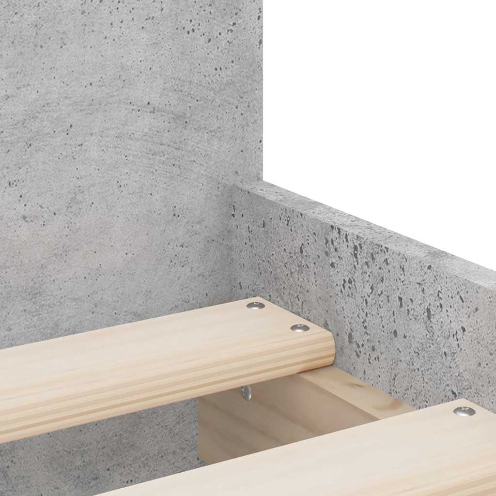 Giroletto con Cassetti Grigio Cemento 90x190 cm | homemem39