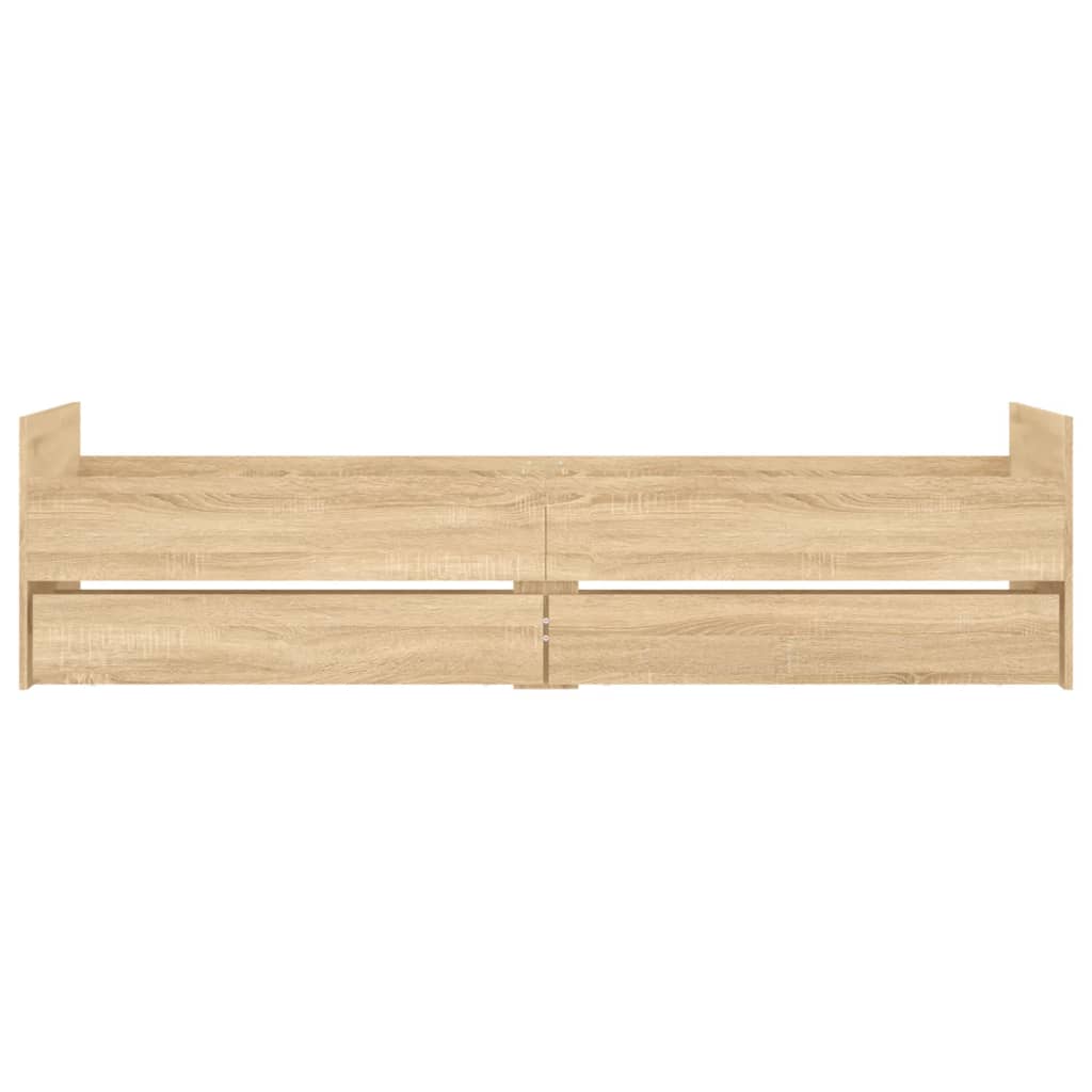 Giroletto con Cassetti Rovere Sonoma 75x190 cm Small Single | homemem39
