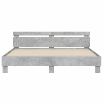 Giroletto Testiera Grigio Cemento 200x200 cm Legno Multistrato | homemem39