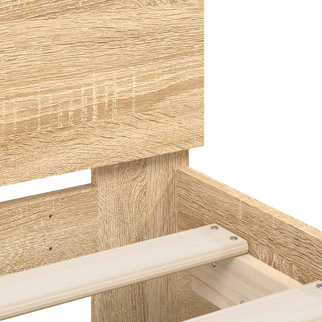 Giroletto Testiera Rovere Sonoma 180x200 cm Legno Multistrato | homemem39