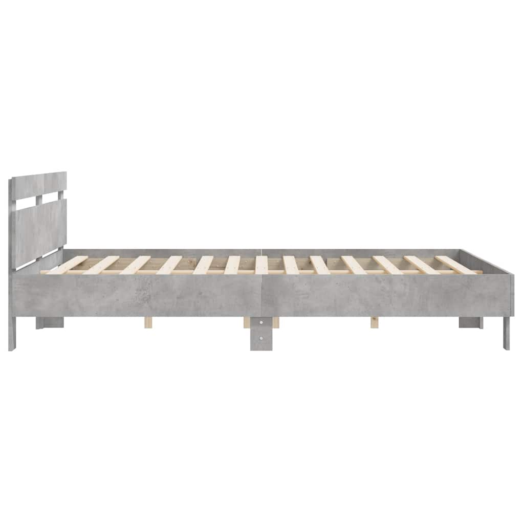 Giroletto Testiera Grigio Cemento 180x200 cm Legno Multistrato | homemem39