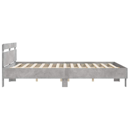 Giroletto Testiera Grigio Cemento 180x200 cm Legno Multistrato | homemem39