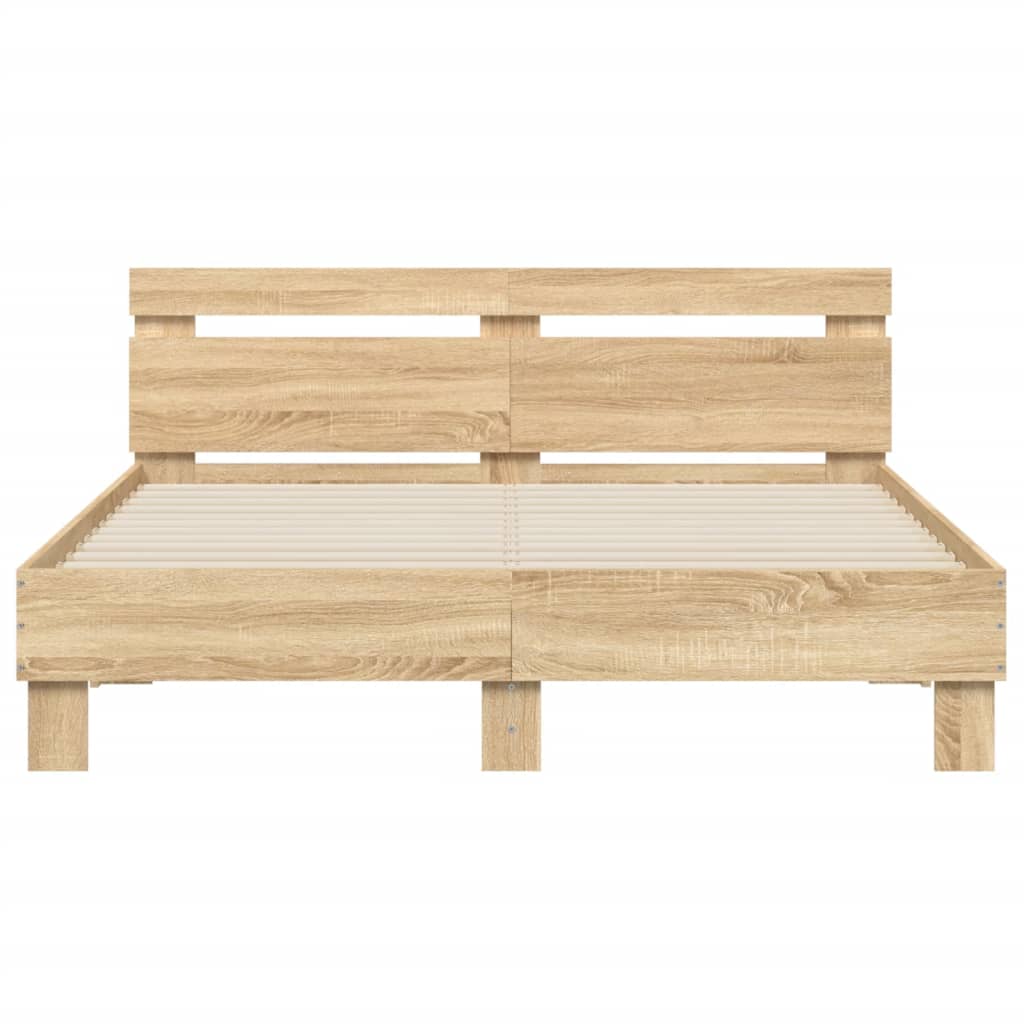 Giroletto Testiera Rovere Sonoma 150x200 cm Legno Multistrato | homemem39