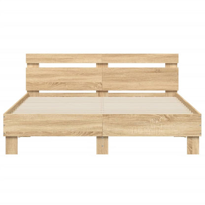Giroletto Testiera Rovere Sonoma 150x200 cm Legno Multistrato | homemem39