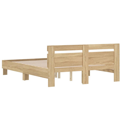 Giroletto Testiera Rovere Sonoma 150x200 cm Legno Multistrato | homemem39