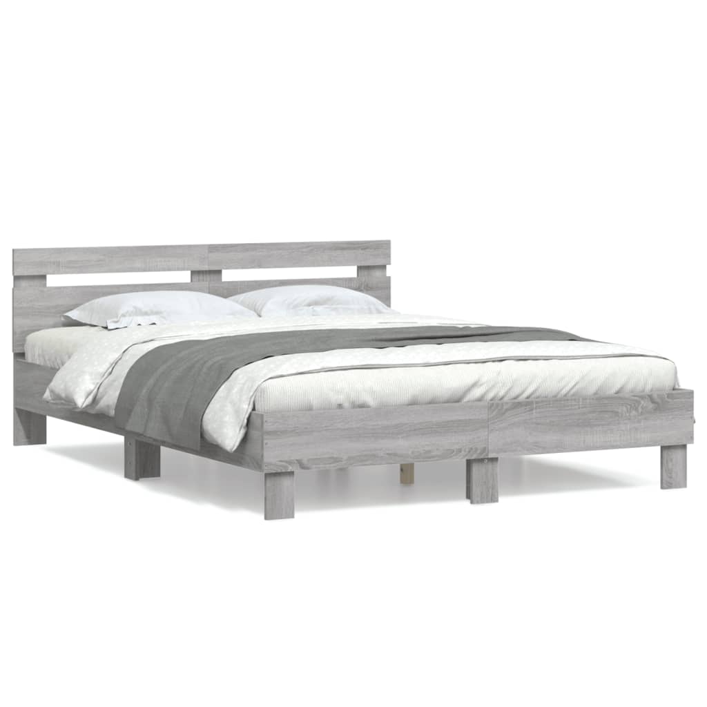 Giroletto Testiera Grigio Sonoma 150x200 cm Legno Multistrato | homemem39