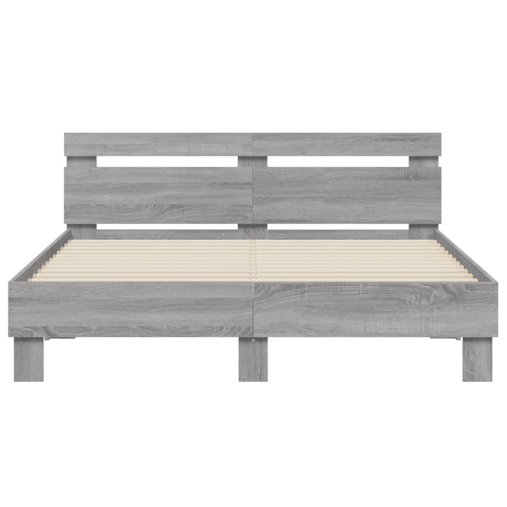 Giroletto Testiera Grigio Sonoma 150x200 cm Legno Multistrato | homemem39