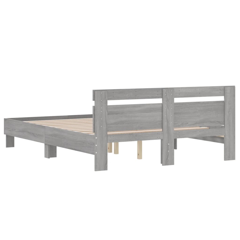 Giroletto Testiera Grigio Sonoma 150x200 cm Legno Multistrato | homemem39