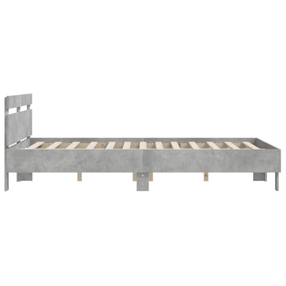 Giroletto Testiera Grigio Cemento 140x200 cm Legno Multistrato | homemem39