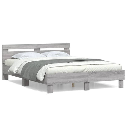 Giroletto Testiera Grigio Sonoma 140x200 cm Legno Multistrato | homemem39