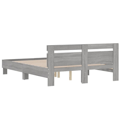 Giroletto Testiera Grigio Sonoma 140x200 cm Legno Multistrato | homemem39