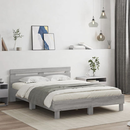 Giroletto Testiera Grigio Sonoma 140x200 cm Legno Multistrato | homemem39