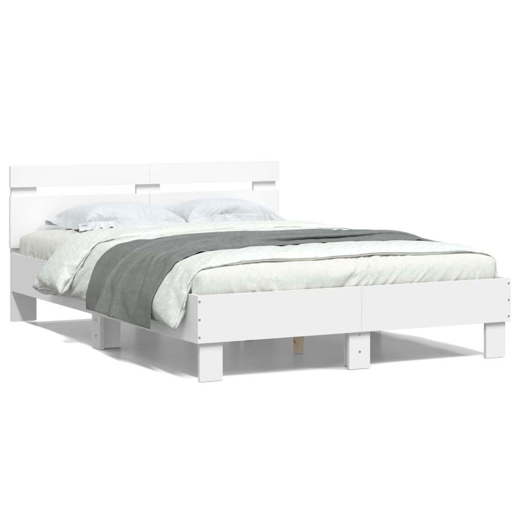 Giroletto con Testiera Bianco 120x200 cm in Legno Multistrato | homemem39