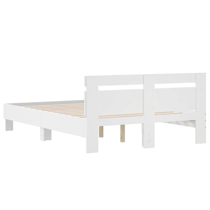 Giroletto con Testiera Bianco 120x200 cm in Legno Multistrato | homemem39