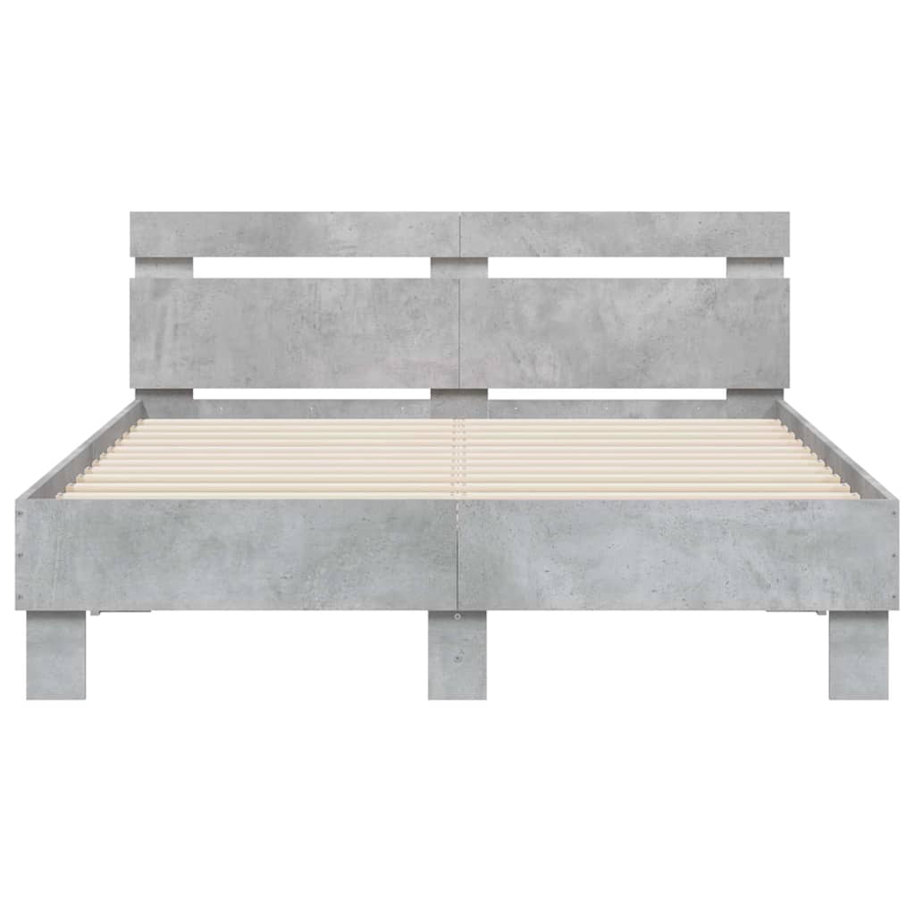 Giroletto Testiera Grigio Cemento 120x200 cm Legno Multistrato | homemem39