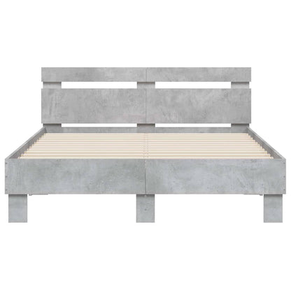 Giroletto Testiera Grigio Cemento 120x200 cm Legno Multistrato | homemem39