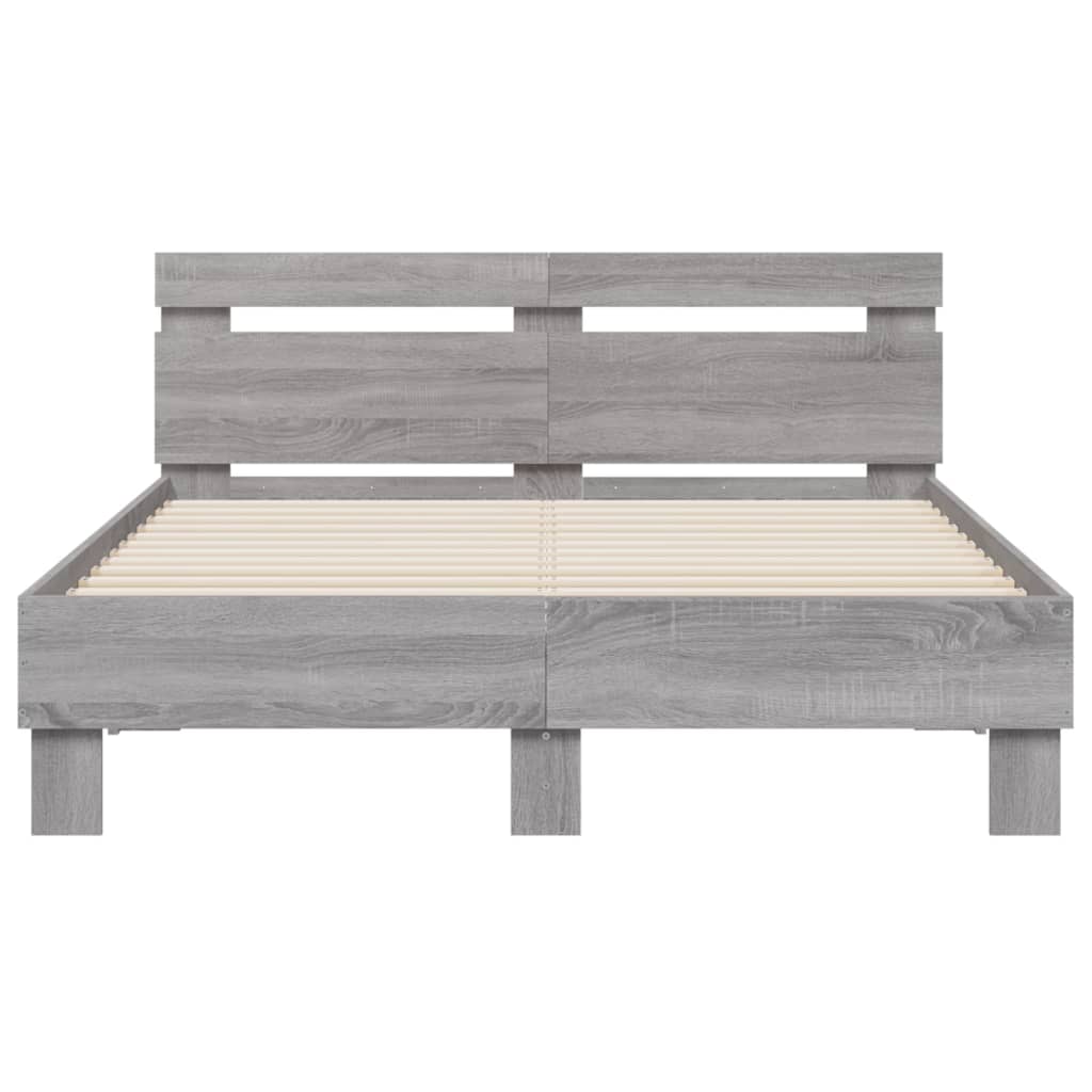 Giroletto Testiera Grigio Sonoma 120x200 cm Legno Multistrato | homemem39