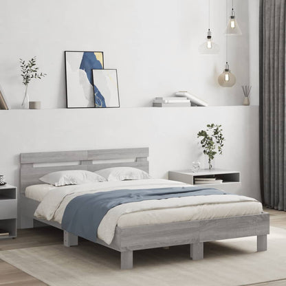 Giroletto Testiera Grigio Sonoma 120x200 cm Legno Multistrato | homemem39