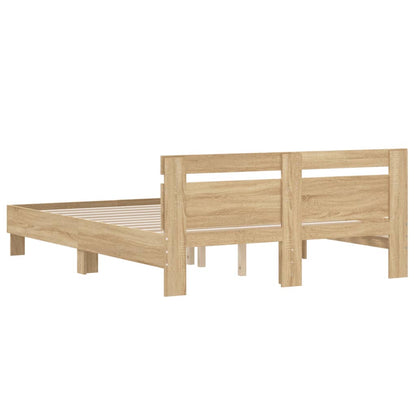 Giroletto Testiera Rovere Sonoma 140x190 cm Legno Multistrato