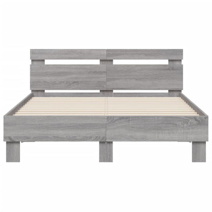 Giroletto Testiera Grigio Sonoma 135x190 cm Legno Multistrato | homemem39