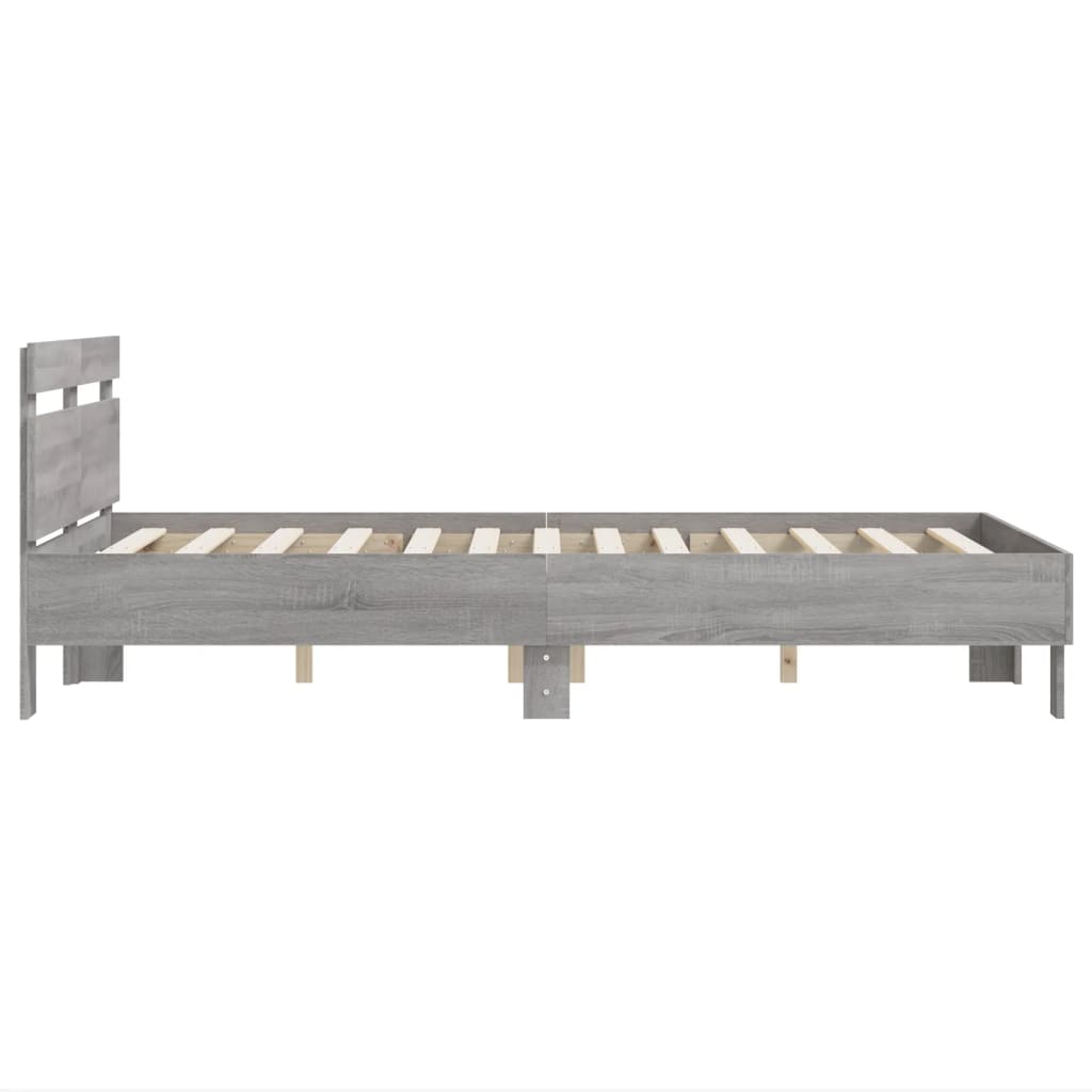 Giroletto Testiera Grigio Sonoma 135x190 cm Legno Multistrato | homemem39