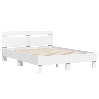Giroletto con Testiera Bianco 120x190 cm in Legno Multistrato | homemem39