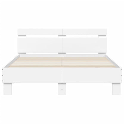 Giroletto con Testiera Bianco 120x190 cm in Legno Multistrato | homemem39