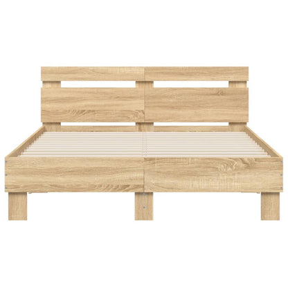 Giroletto Testiera Rovere Sonoma 120x190 cm Legno Multistrato | homemem39