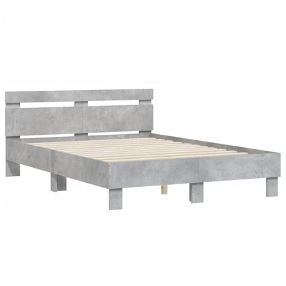 Giroletto Testiera Grigio Cemento 120x190 cm Legno Multistrato | homemem39