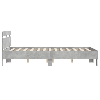 Giroletto Testiera Grigio Cemento 120x190 cm Legno Multistrato