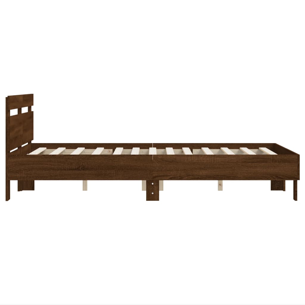 Giroletto Testiera Rovere Marrone 120x190 cm Legno Multistrato | homemem39