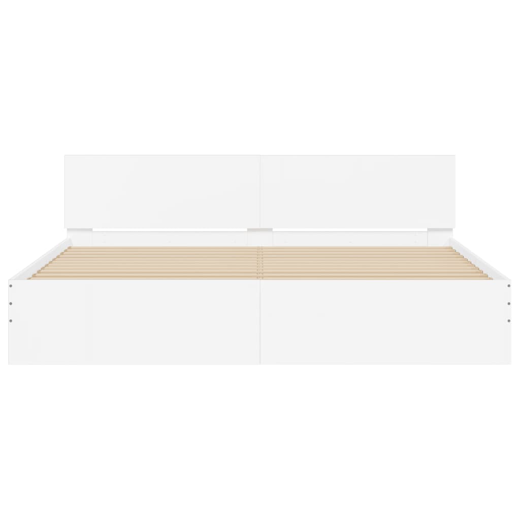 Giroletto con Testiera Bianco 200x200 cm | homemem39