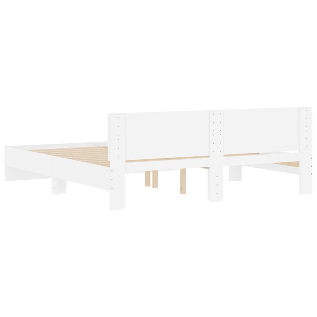 Giroletto con Testiera Bianco 200x200 cm | homemem39