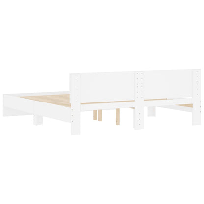 Giroletto con Testiera Bianco 200x200 cm | homemem39