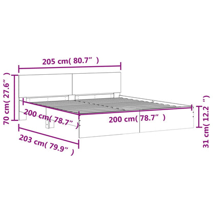 Giroletto con Testiera Bianco 200x200 cm | homemem39